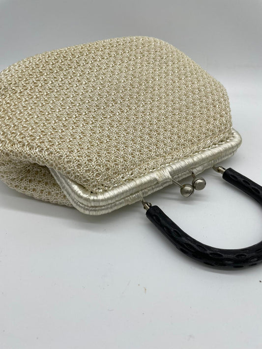 60er-Jahre-Fiesole-Strohhandtasche