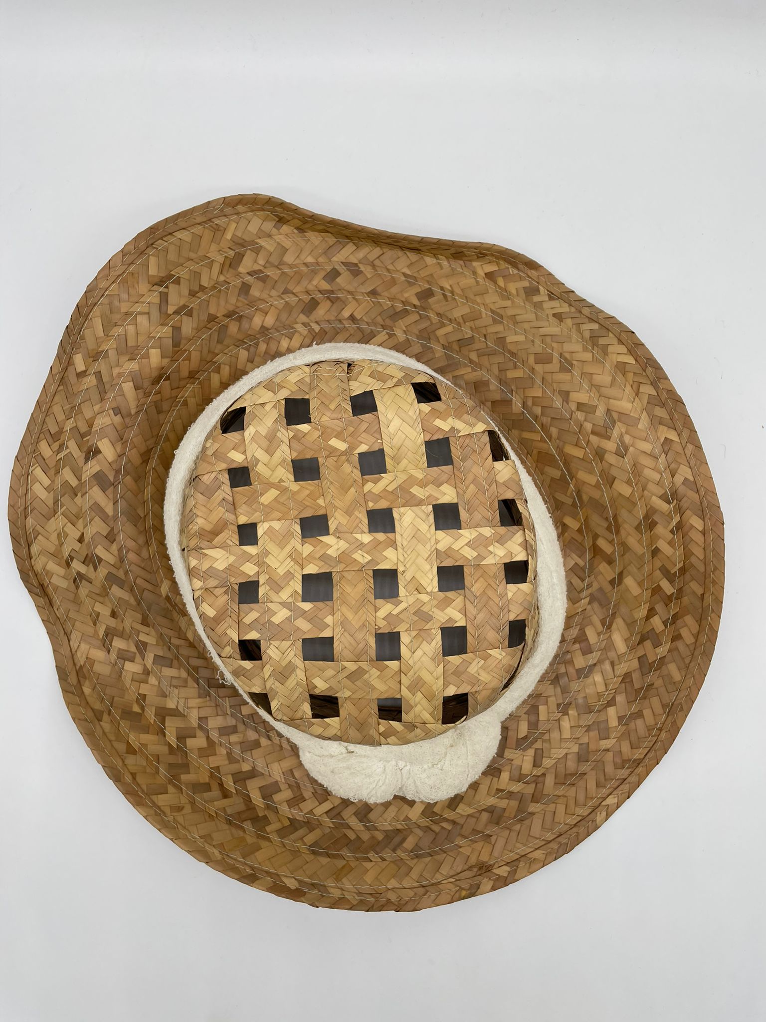 Cappello Pamela in paglia intrecciata - Fangovintage