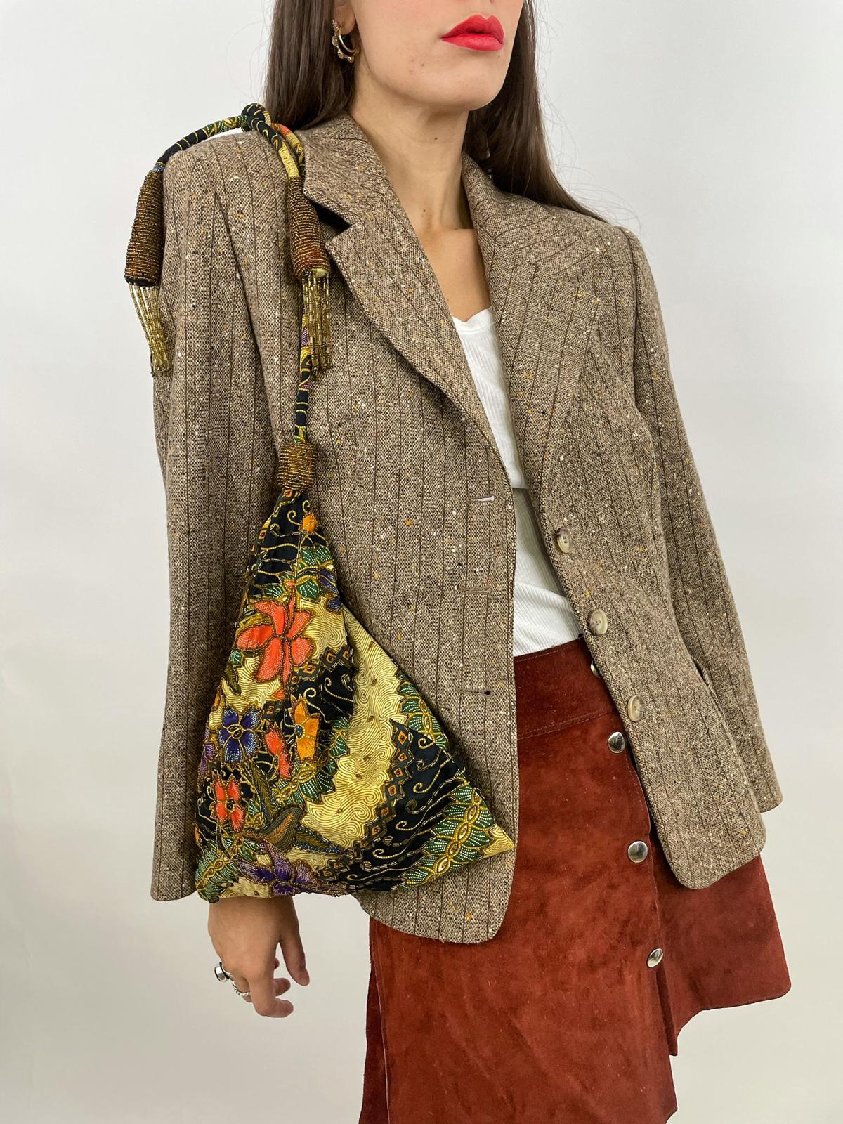 giacca-Nel-donna-vintage-gessata-in-lana-lavorata