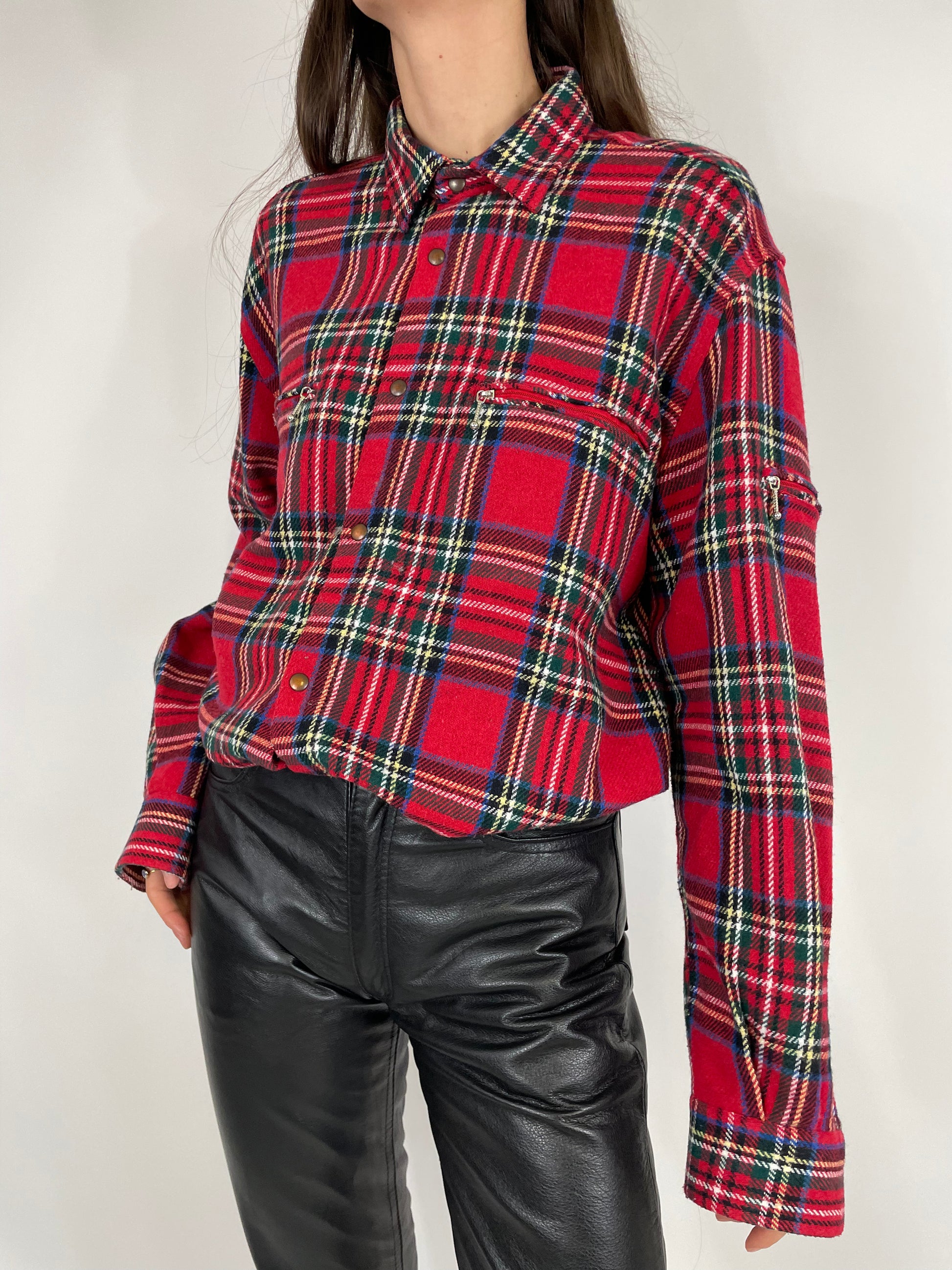 Camicia 2025 tartan rossa