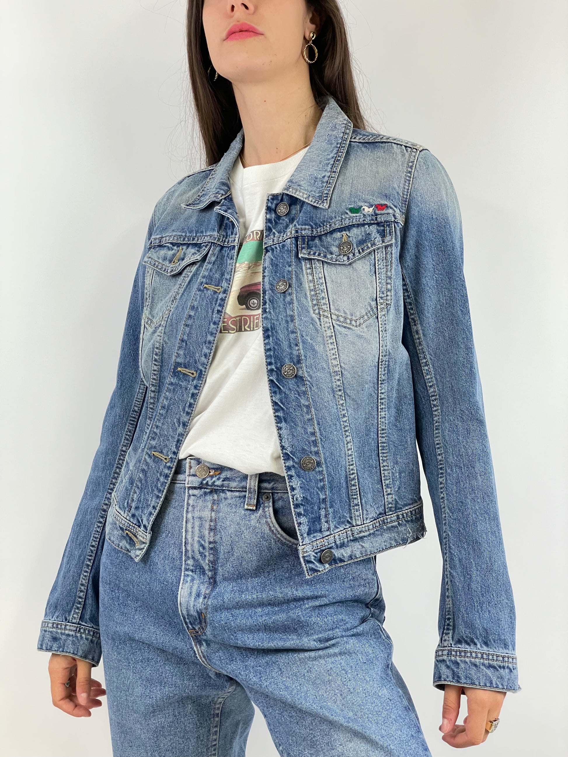 Jeans west 2025 denim jacket