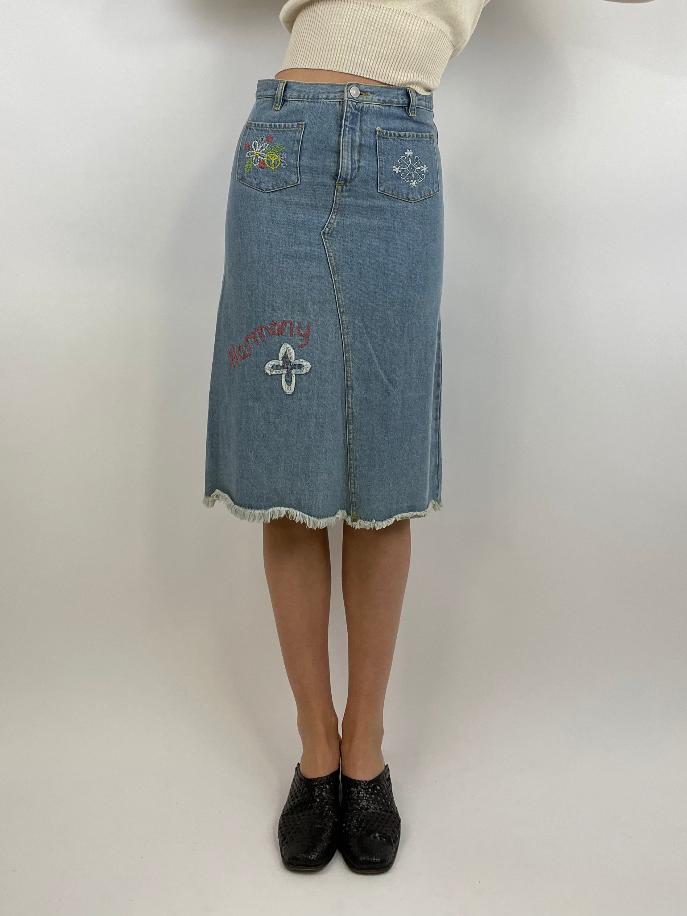 Gonna Benetton jeans 1990s - Fangovintage