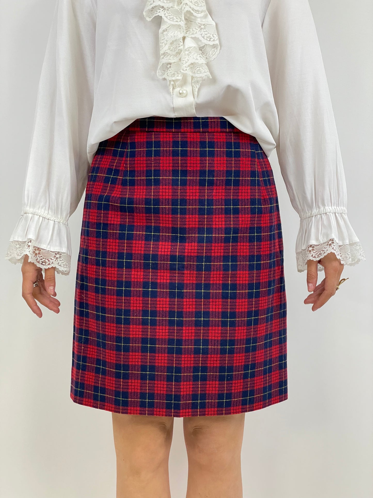 Tartan pencil skirt