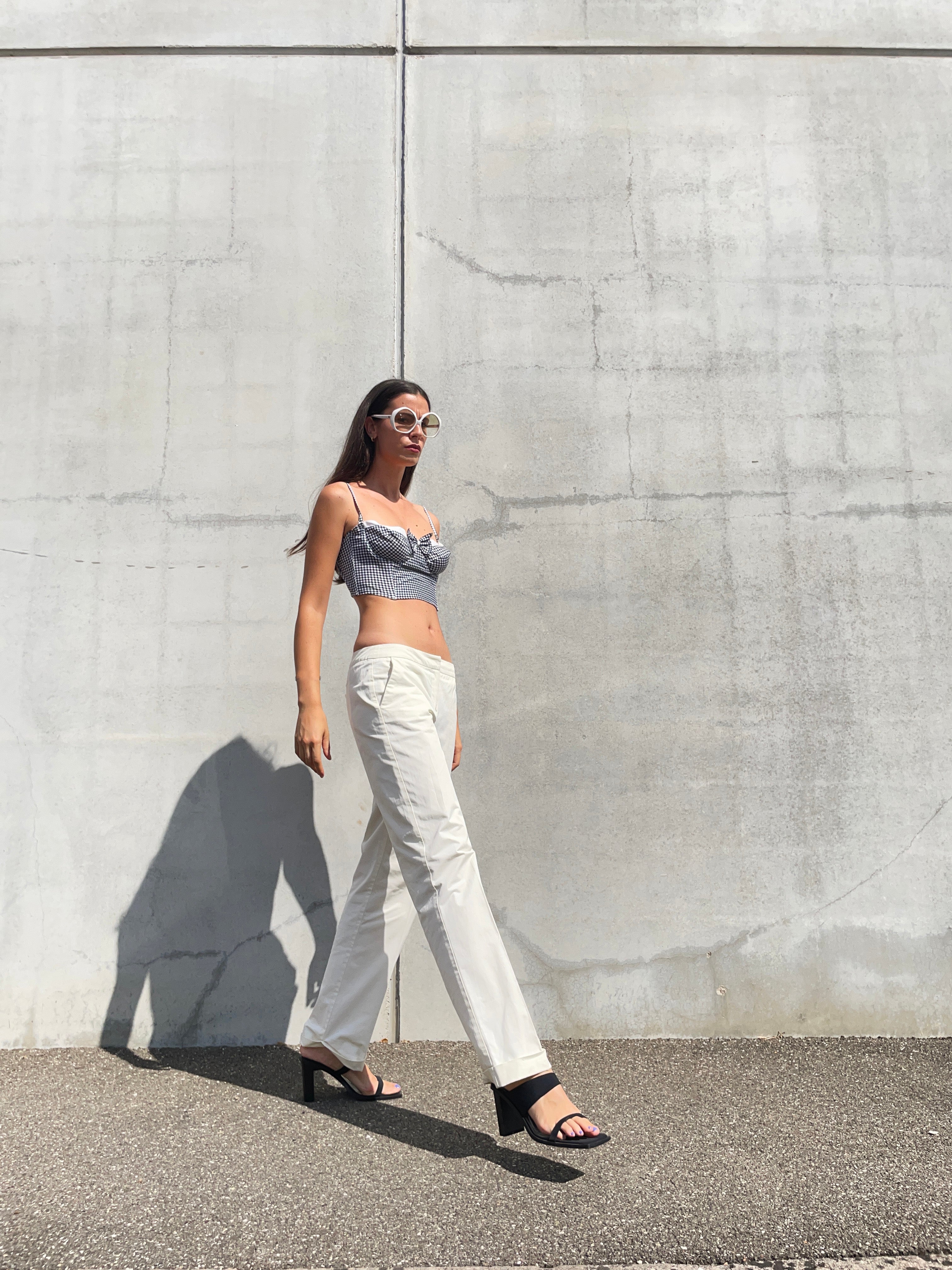 Pantaloni vintage a vita bassa