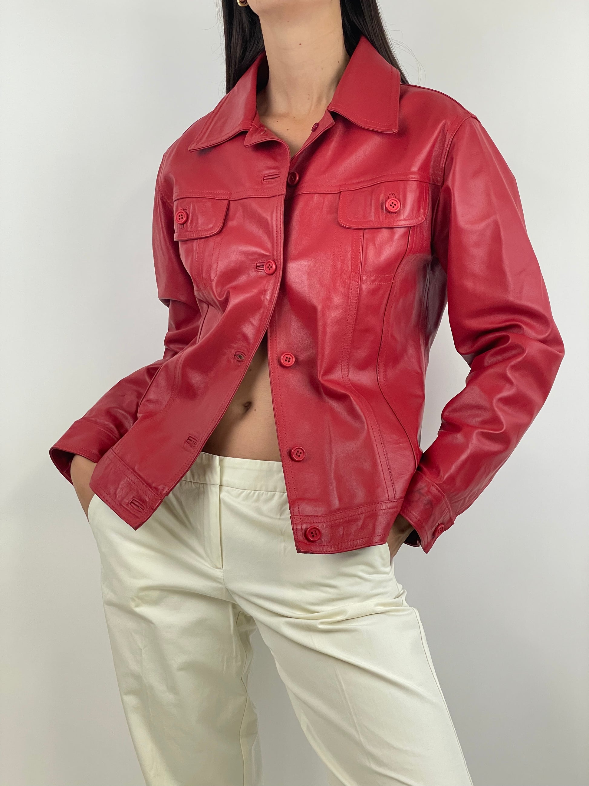 giacca-in-vera-pelle-colore-rosso-anni-80