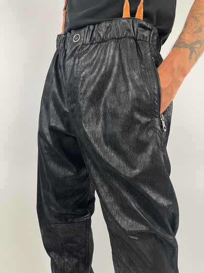 Pantalone Emporio Armani 1980s vera pelle