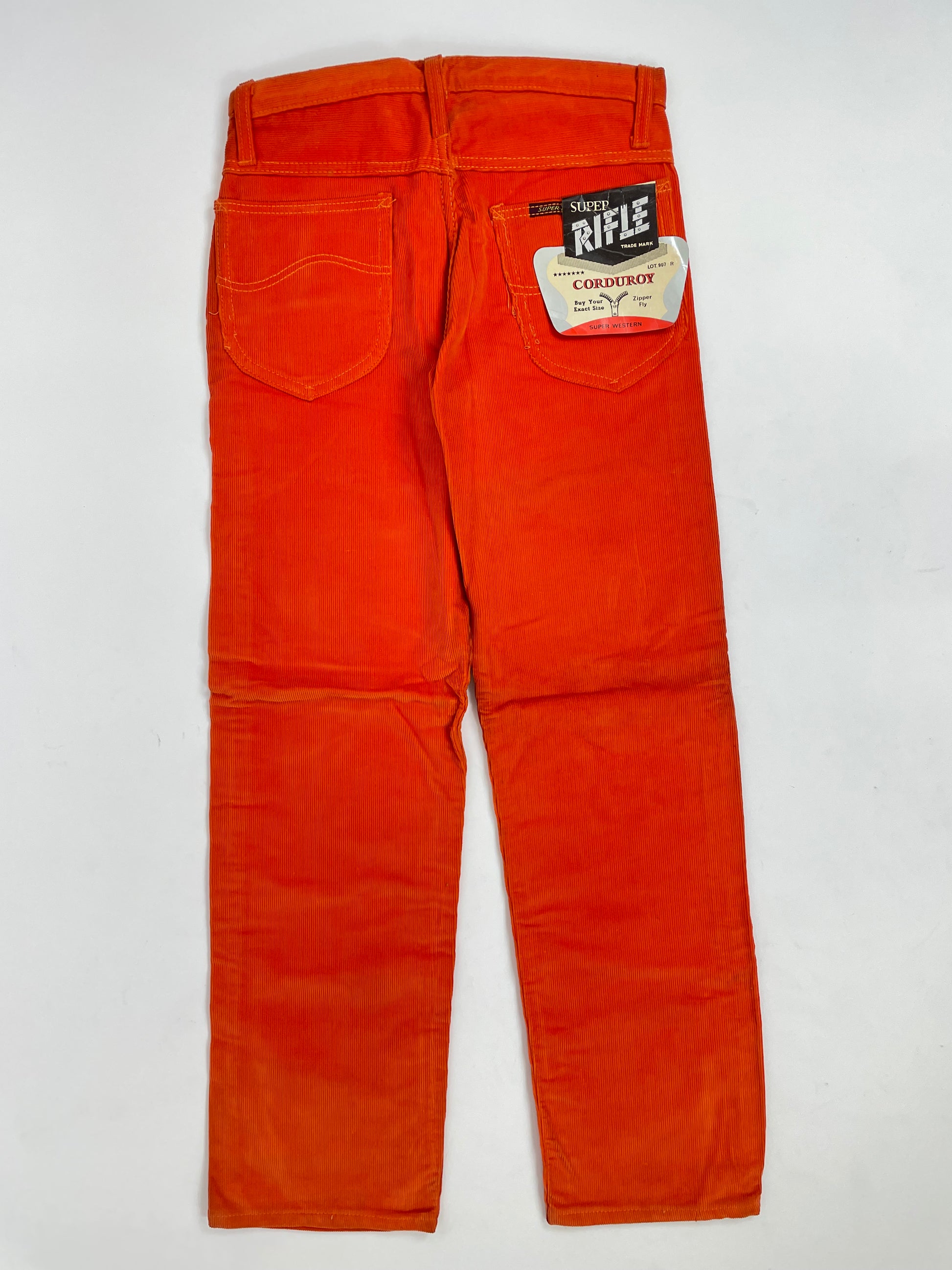 pantaloni-super-rifle-tessuto-millerighe-colore-arancio
