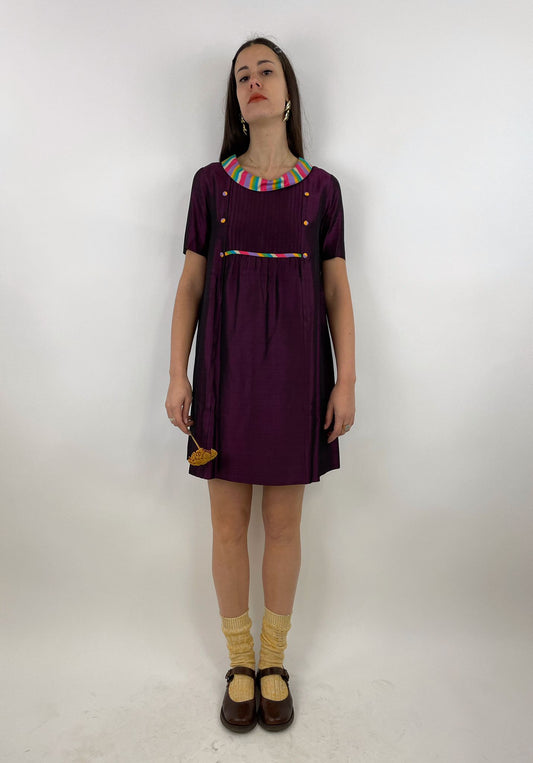 vestito-vintage-in-shantung-di-seta-colore-viola
